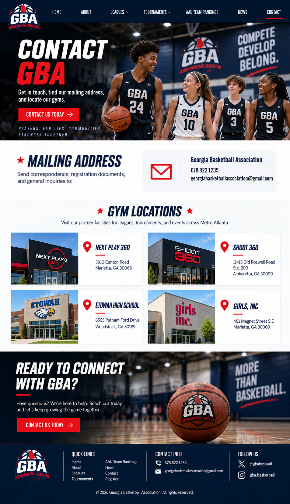 Contact GBA design