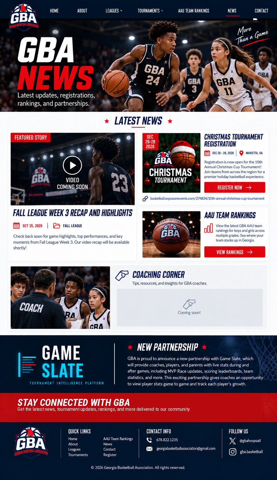 GBA News design